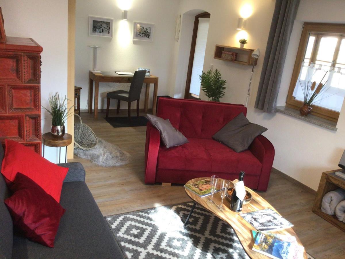 Ferienwohnung Lederhose Bischofswiesen Bagian luar foto